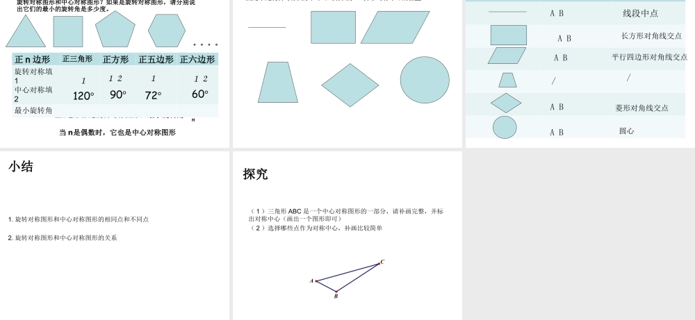 11.3 旋转对称图形和中心对称图形 课件（18张ppt）.ppt