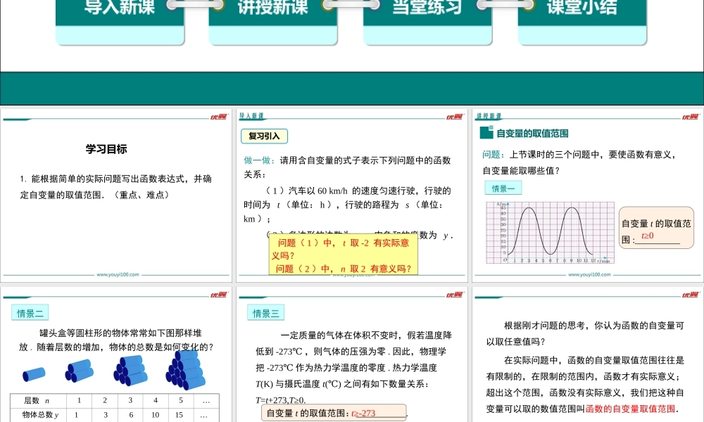 20.2 第2课时 自变量的取值范围.ppt