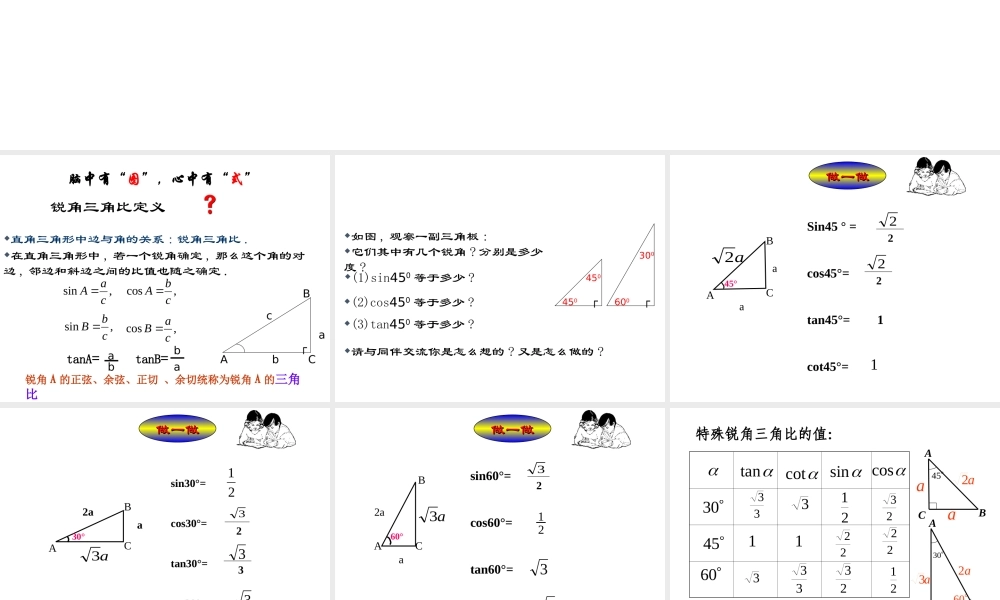25.2 求锐角的三角比的值 课件.ppt