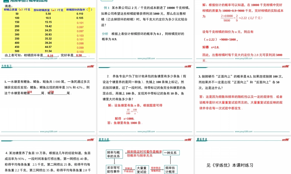31.3 用频率估计概率.ppt