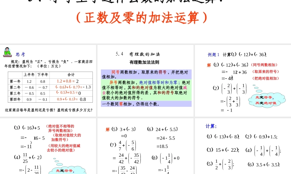 5.4 有理数的加法 课件（17张ppt）.ppt