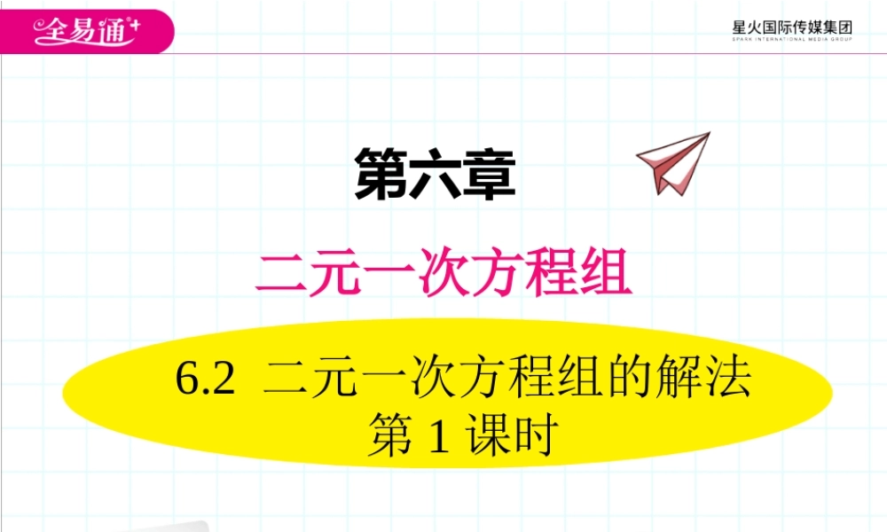 6.2 二元一次方程组的解法 第1课时.ppt