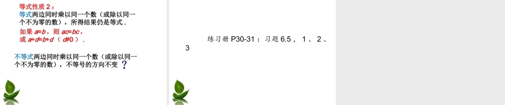 6.5 不等式及其性质 课件（15张ppt）.ppt