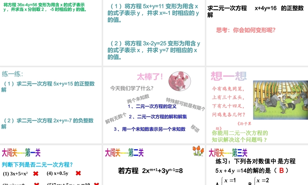6.8 二元一次方程 课件（23张ppt）.pptx