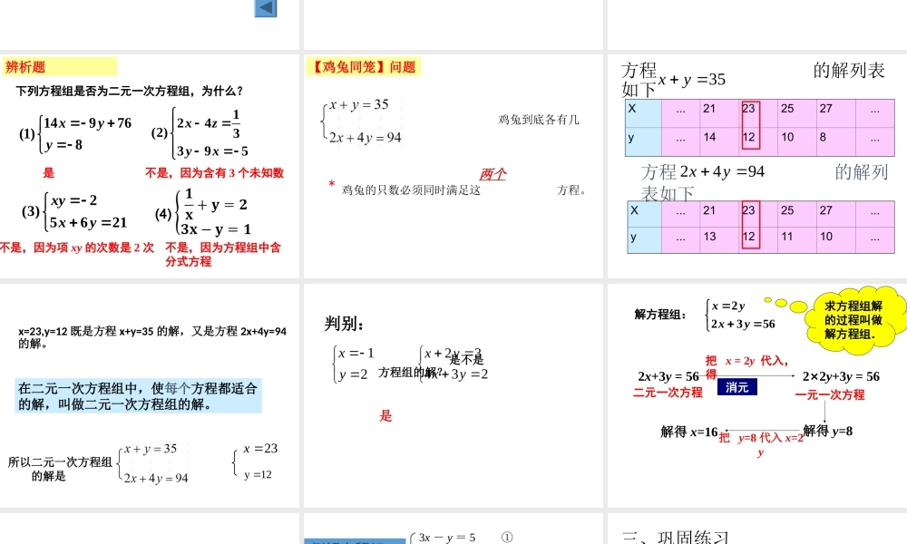 6.9 （1）二元一次方程组及其解法 课件（18张ppt）.ppt