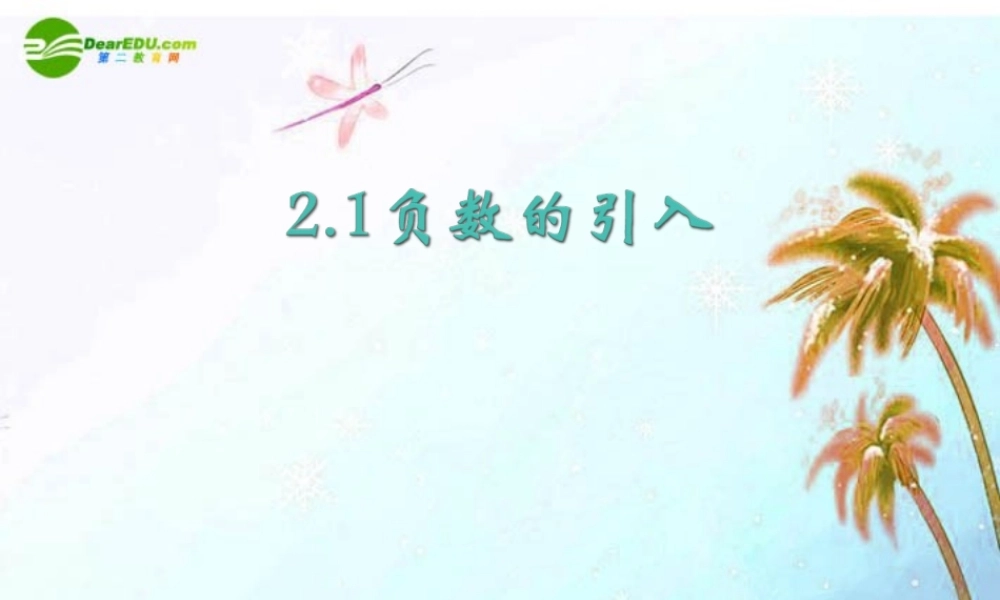 北京课改初中数学七上《1.1负数的引入》PPT课件 (3).ppt