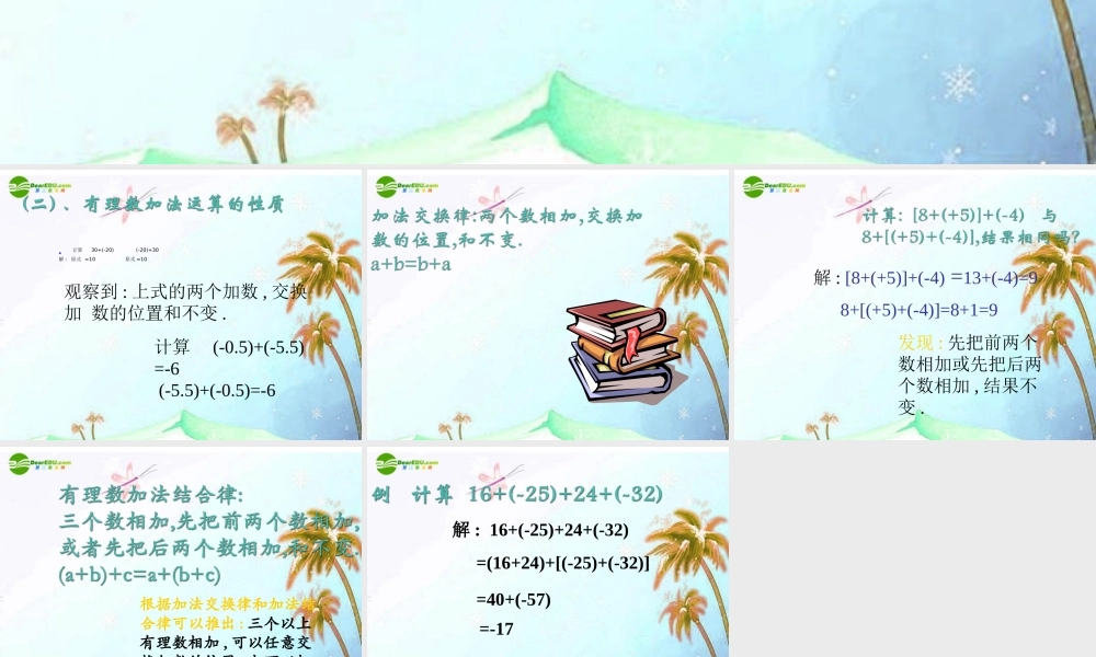 北京课改初中数学七上《1.4有理数的加法》PPT课件 (3).ppt