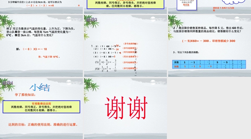 北京课改初中数学七上《1.7有理数的乘法》PPT课件 (2).ppt