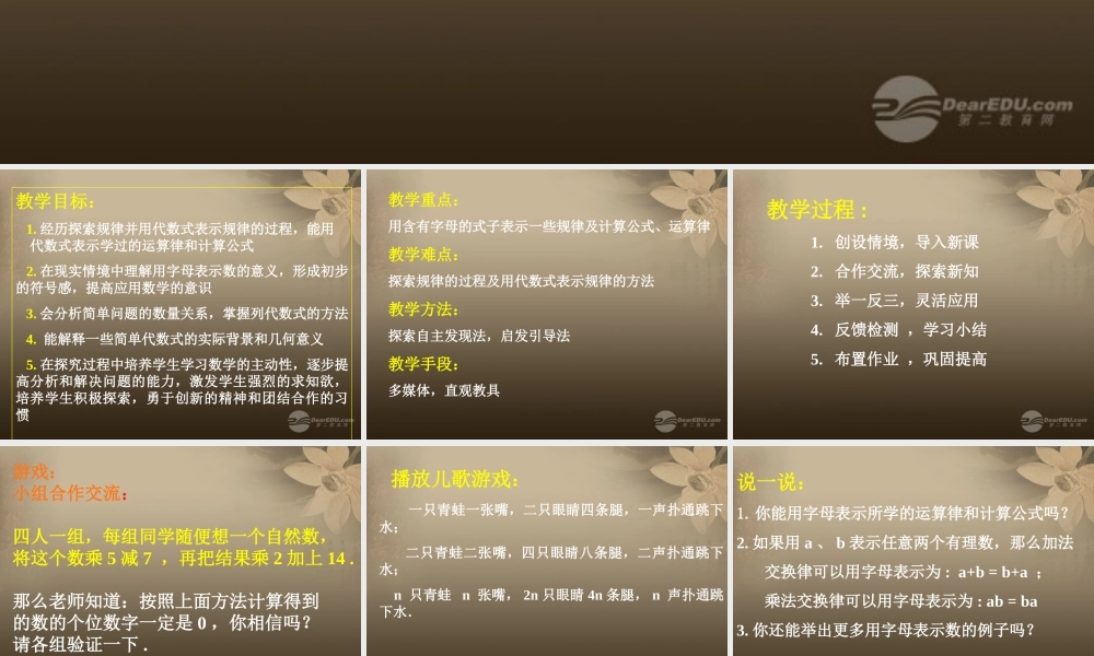 北京课改初中数学七上《2.1字母表示数》PPT课件 (3).ppt