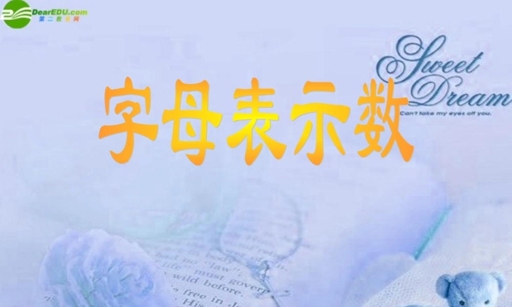 北京课改初中数学七上《2.1字母表示数》PPT课件 (5).ppt