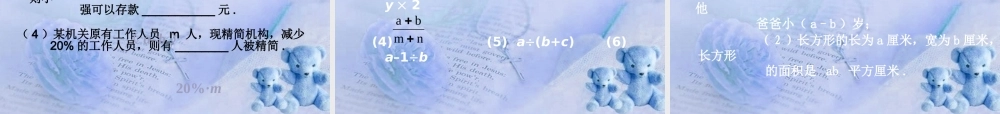 北京课改初中数学七上《2.1字母表示数》PPT课件 (5).ppt