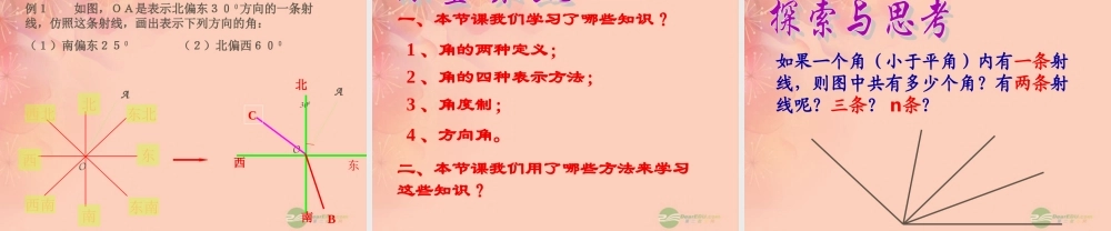 北京课改初中数学七上《3.6角及其分类》PPT课件.ppt