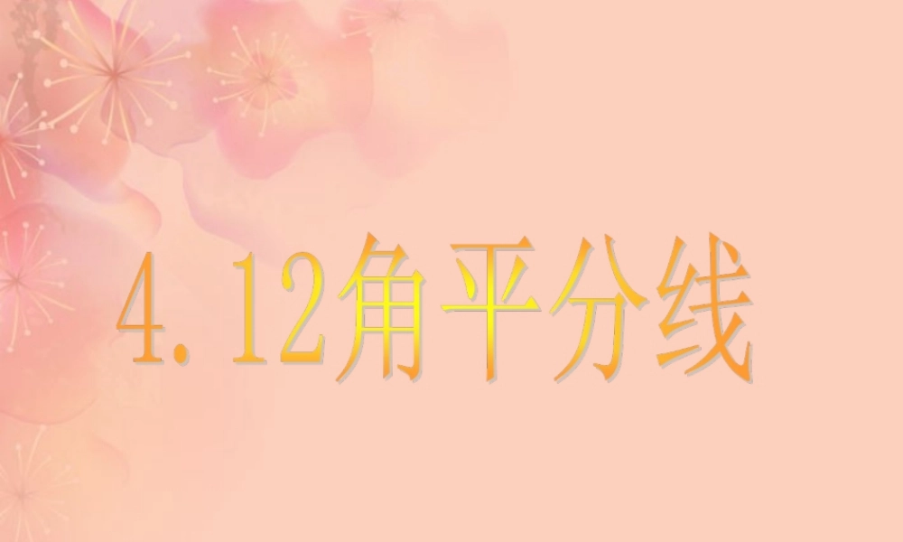 北京课改初中数学七上《3.8角平分线》PPT课件 (2).ppt