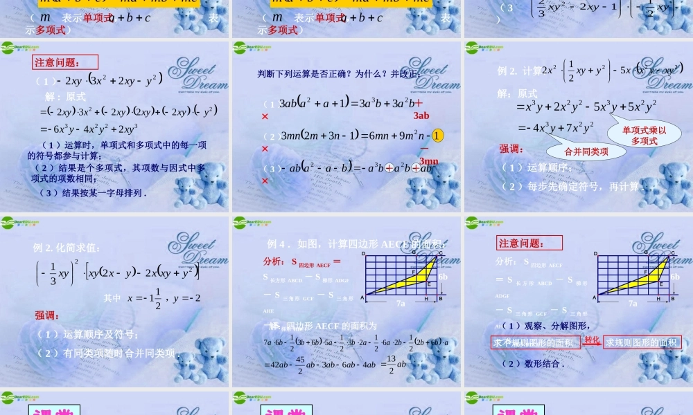 北京课改初中数学七下《6.3整式的乘法》PPT课件 (2).ppt