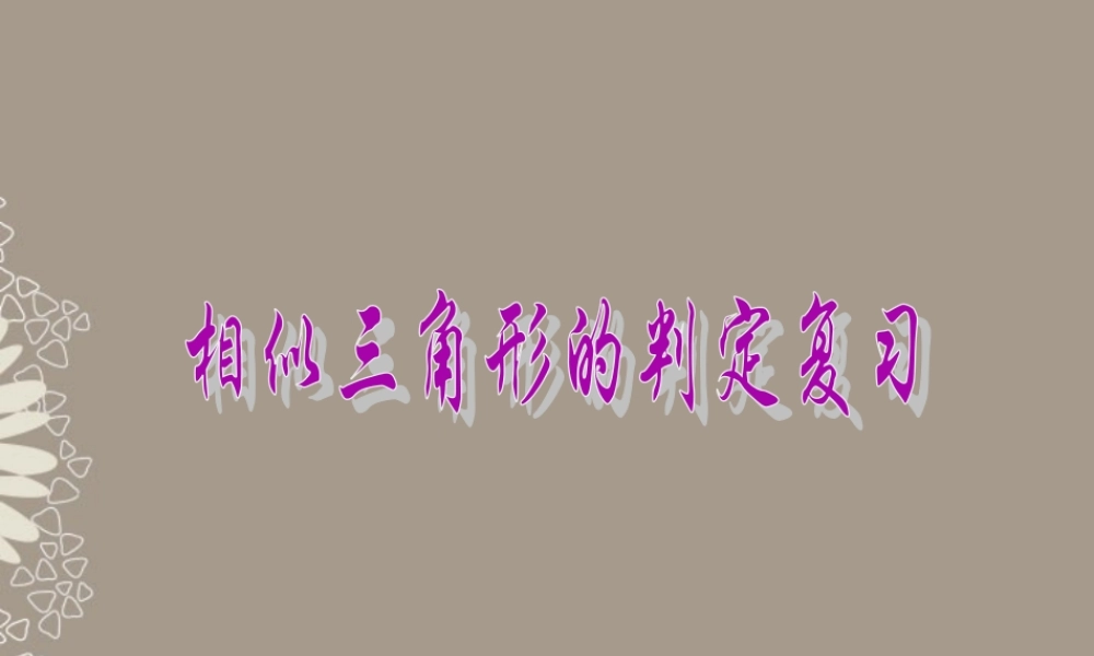 北京课改初中数学九上《19.5相似三角形的判定》PPT课件 (3).ppt