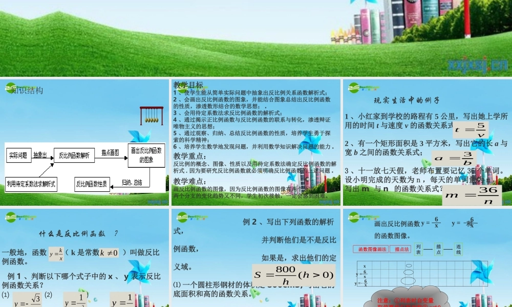 北京课改初中数学九上《20.7反比例函数的图象、性质和应用》PPT课件 (10).ppt