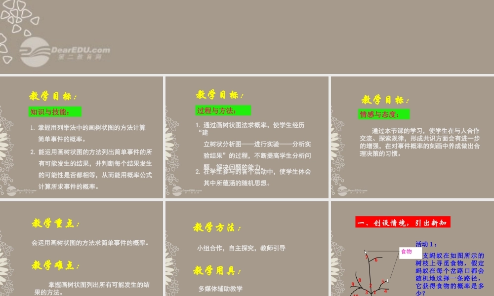 北京课改初中数学九上《23.1《求概率的方法》课件 北京课改版.ppt