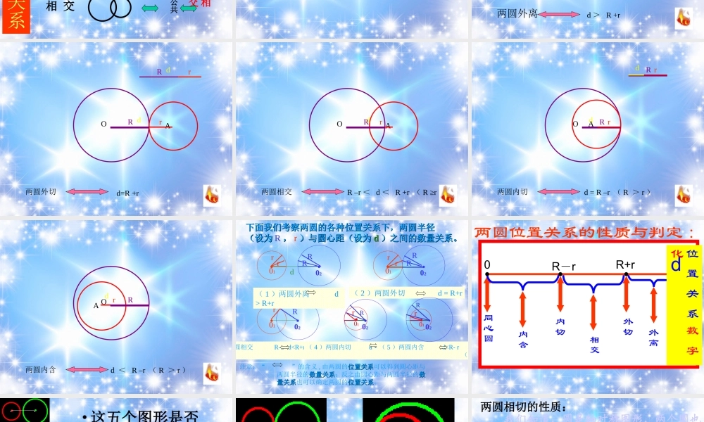 北京课改初中数学九下《24.3圆和圆的位置关系》PPT课件 (1).ppt