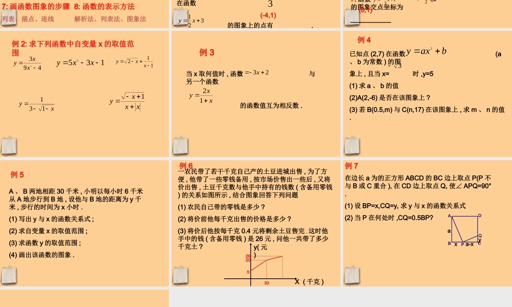 北京课改初中数学八下《15.3函数图象的画法》PPT课件 (1).ppt