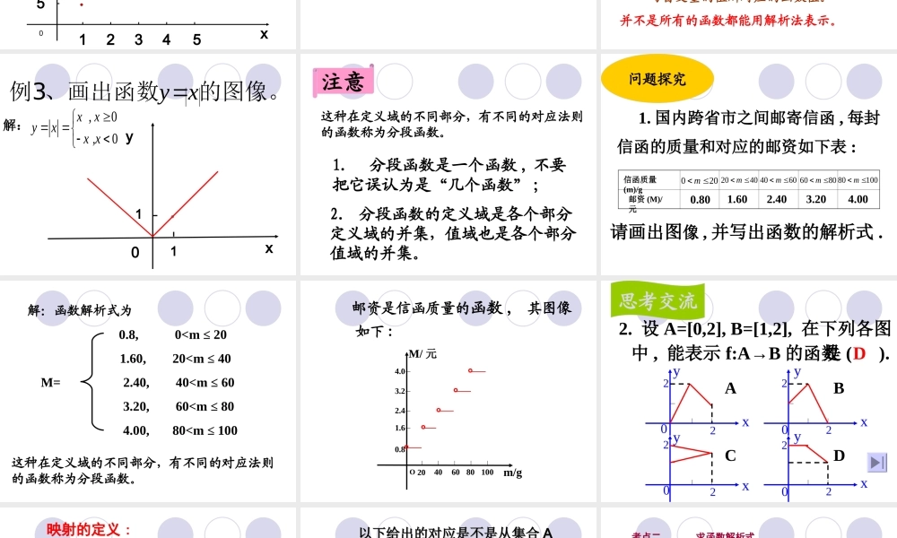 北京课改初中数学八下《15.2函数的表示法》PPT课件.ppt