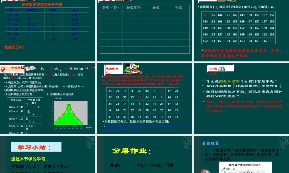 北京课改初中数学八下《18.3频数分布表与频数》PPT课件 (4).ppt