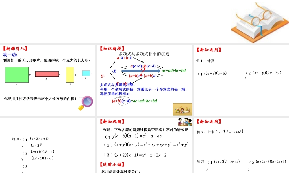 沪教版(五四学制)七上：9.10 整式的乘法 (3) 课件（9张ppt）.ppt