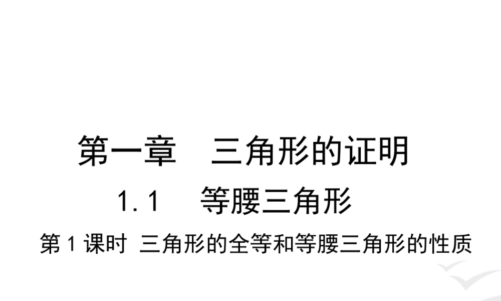 1.1 第1课时 等腰三角形的性质.ppt