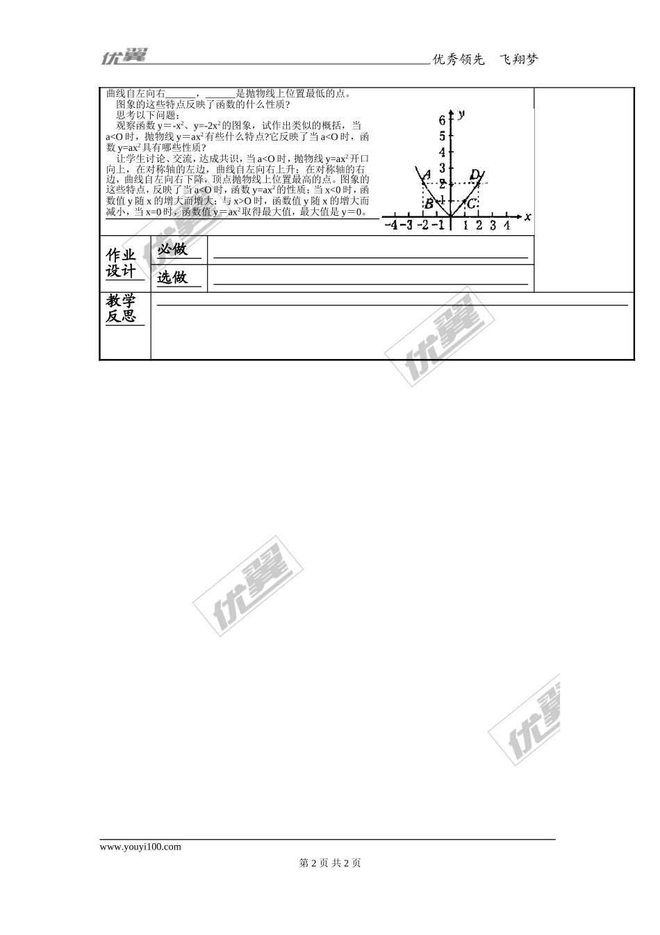 21.2 1.第1课时 二次函数y=ax2的图象1.doc_第2页