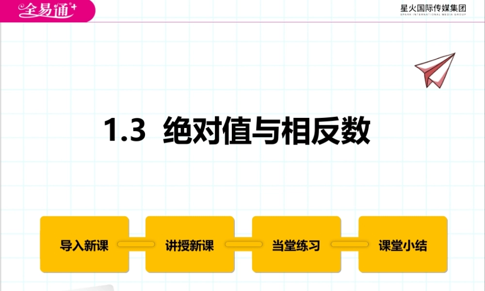 1.3 绝对值与相反数.pptx