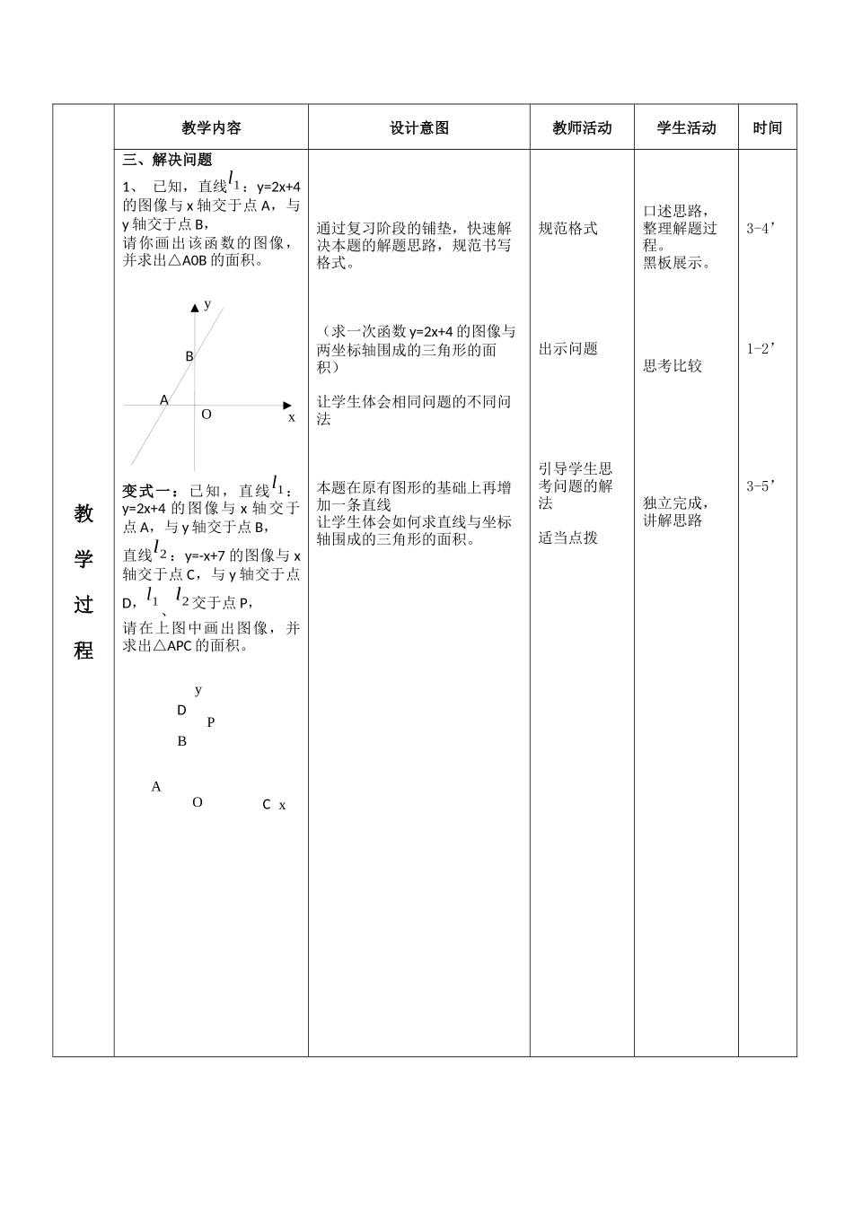 八年级下册数学冀教版 21.5 一次函数与二元一次方程的关系 教案.docx_第2页