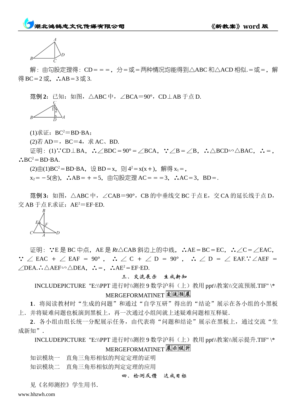 第5课时　直角三角形相似的判定.doc_第2页