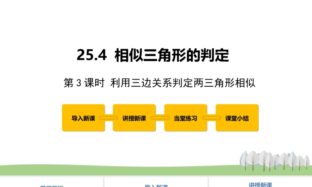 25.4 相似三角形的判定 第3课时.pptx