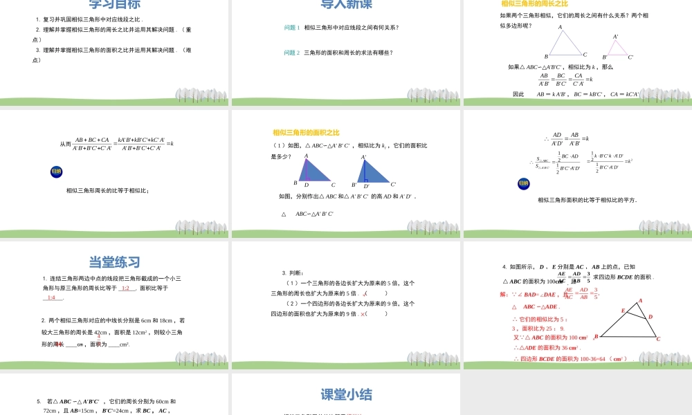 25.5 相似三角形的性质 第2课时.pptx