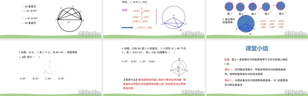 28.3圆心角和圆周角 第2课时.pptx
