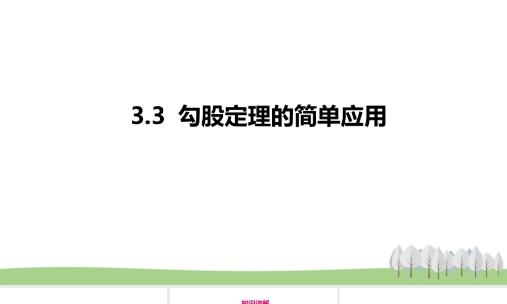 3.3勾股定理的简单应用.pptx