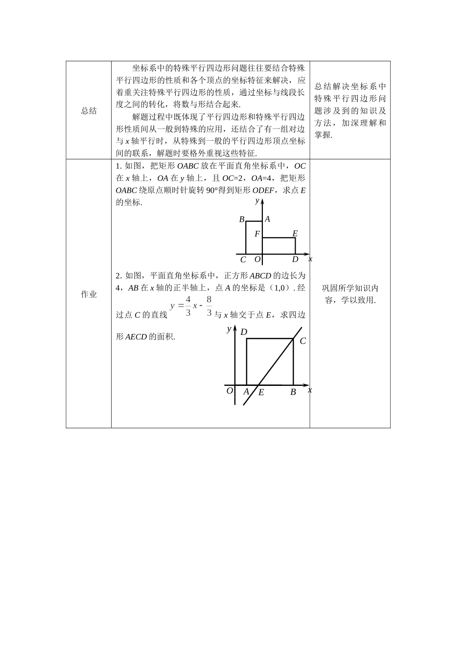 【公众号dc008免费分享】0605 -坐标系中的特殊平行四边形-1教案.docx_第3页