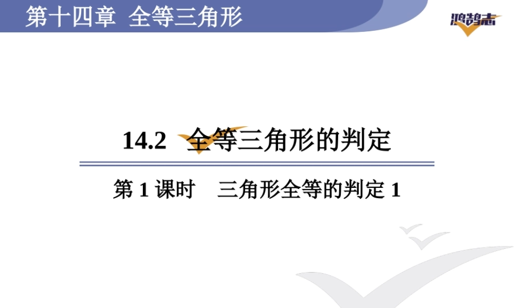 第1课时全等三角形的判定定理.ppt