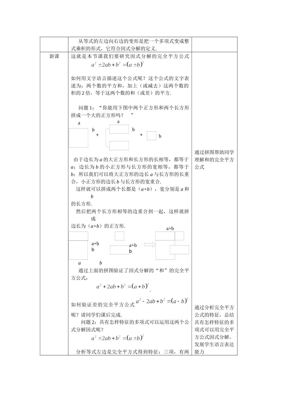 【公众号dc008免费分享】0628 -运用完全平方公式因式分解-1教案.docx_第2页