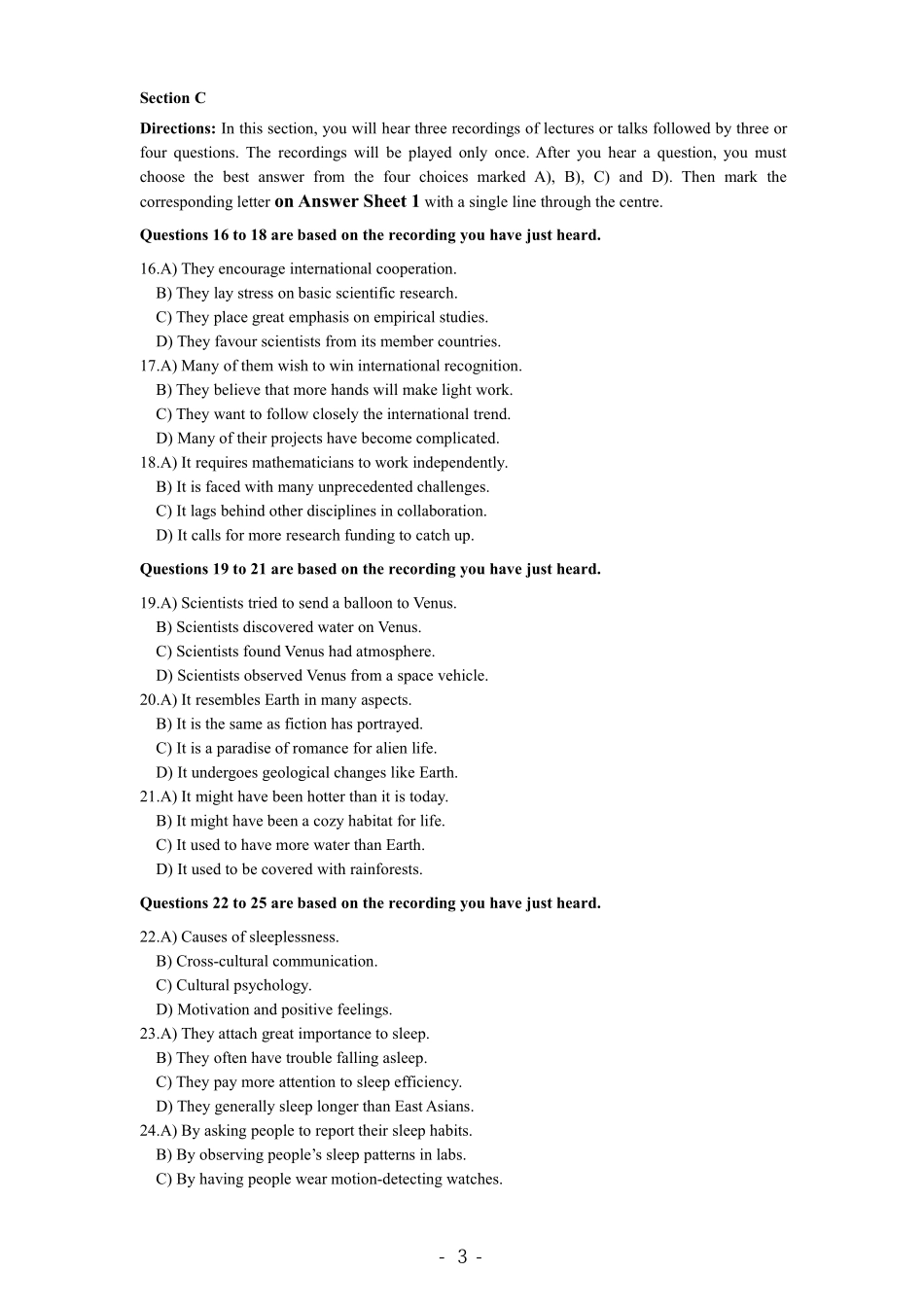 2019年6月六级（第二套）真题.pdf_第3页