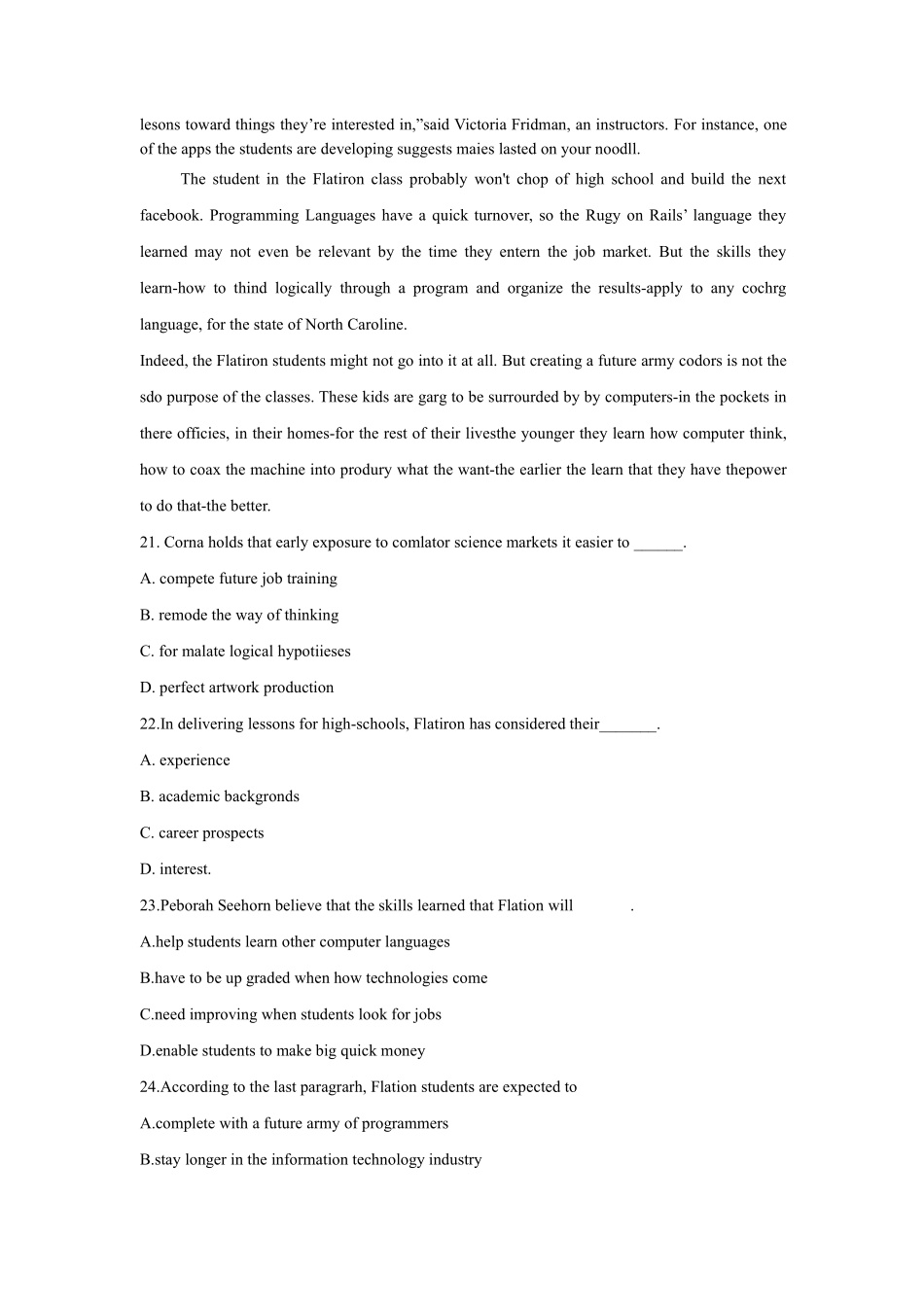 2015年全国硕士研究生招生考试英语（二）试题.pdf_第3页