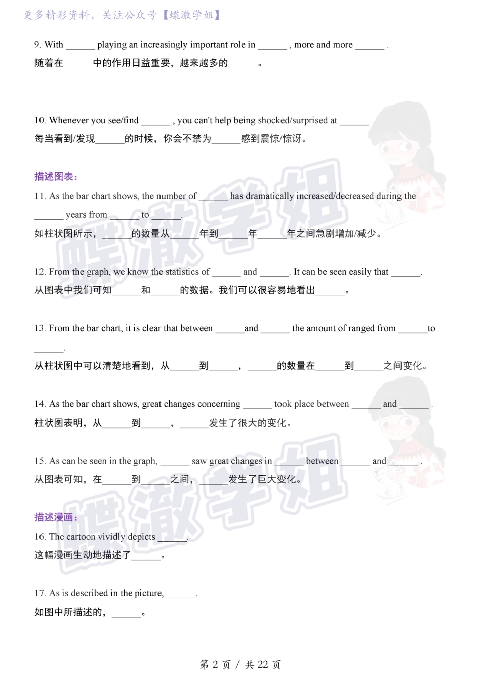 大学英语四六级作文模板@蝶澈.pdf_第2页