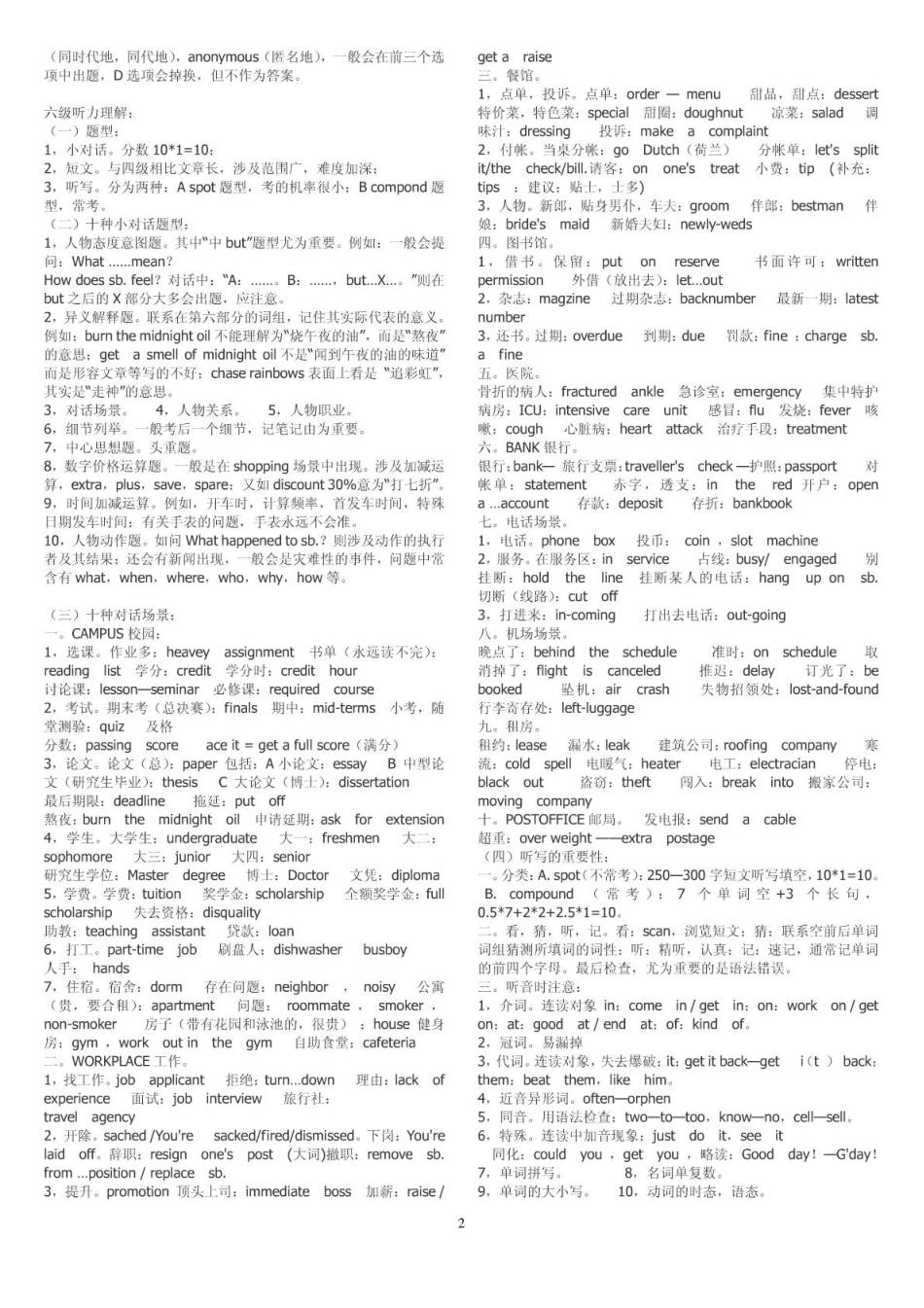 大学英语六级听力词汇 精讲 技巧(个人整理新东方资料).pdf_第2页