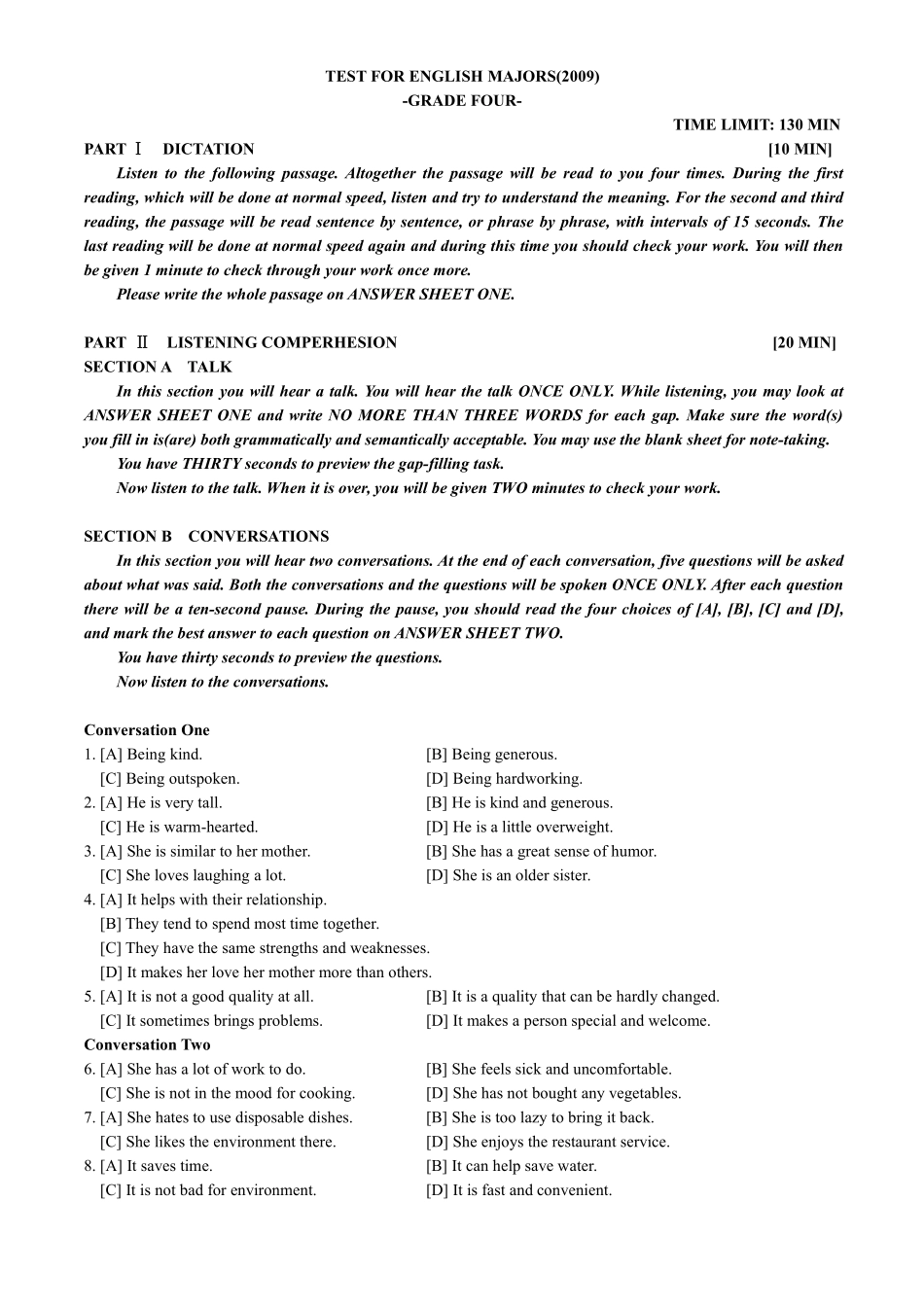 专四2009年真题.pdf_第1页