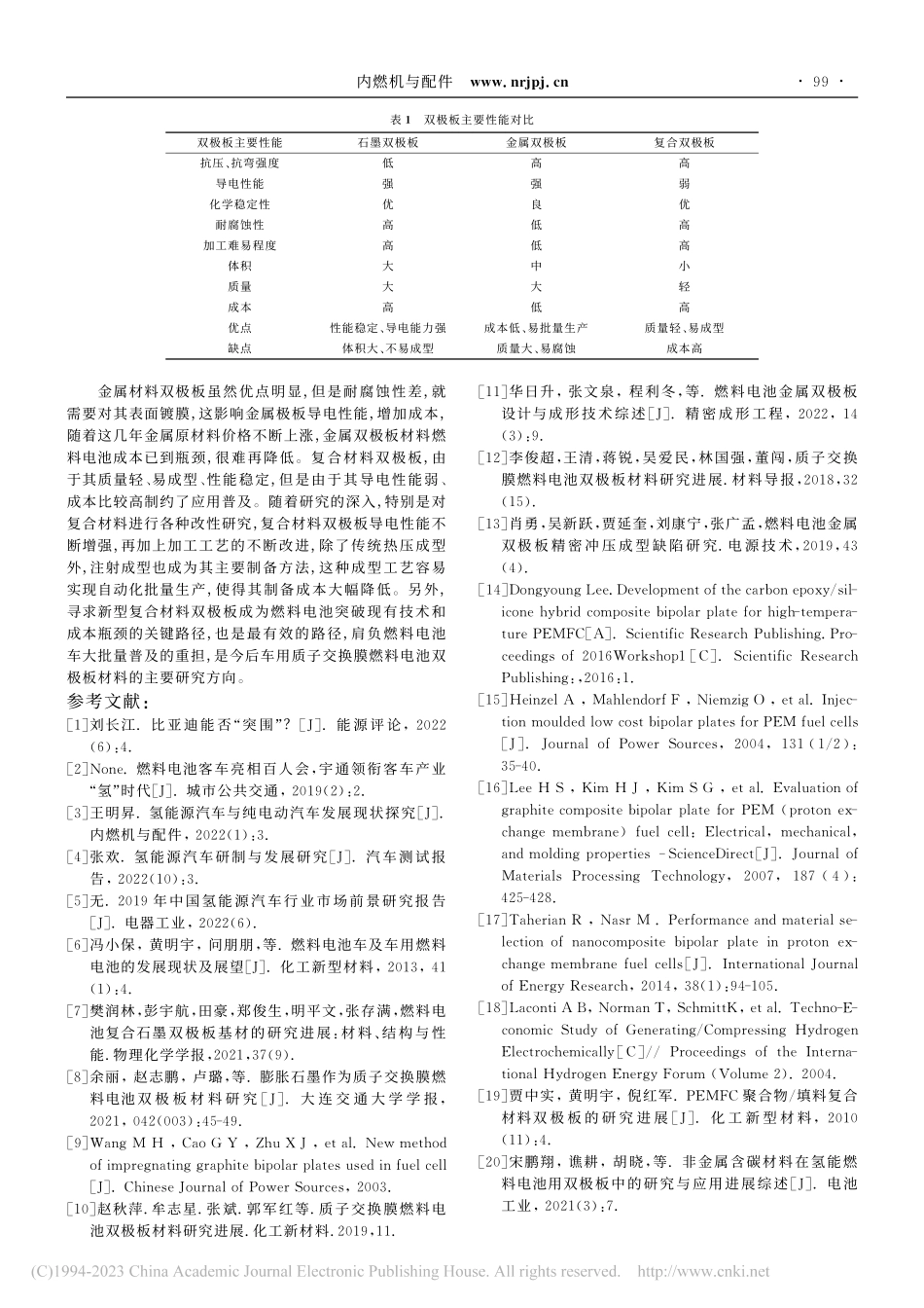 车用燃料电池双极板材料分类及成型研究_戴国平.pdf_第3页