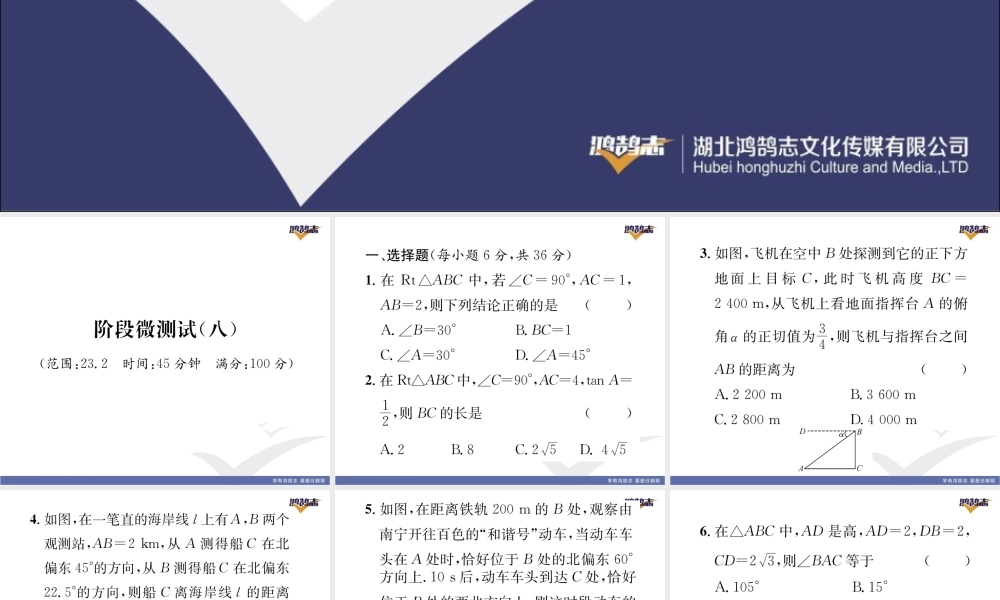 阶段微测试（8）【范围：23.2】.pptx