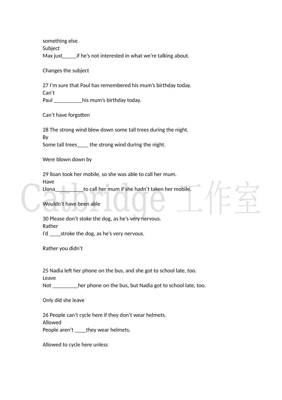 FCE阅读Part4 6练习题配答案.docx_第2页