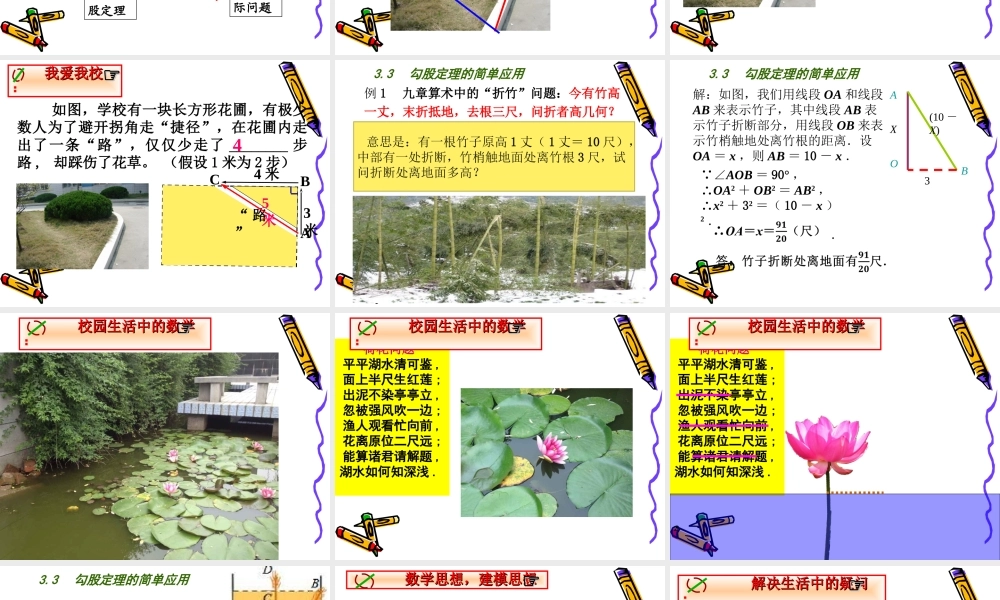 八年级上册数学苏科33勾股定理的简单应用ppt_7.ppt