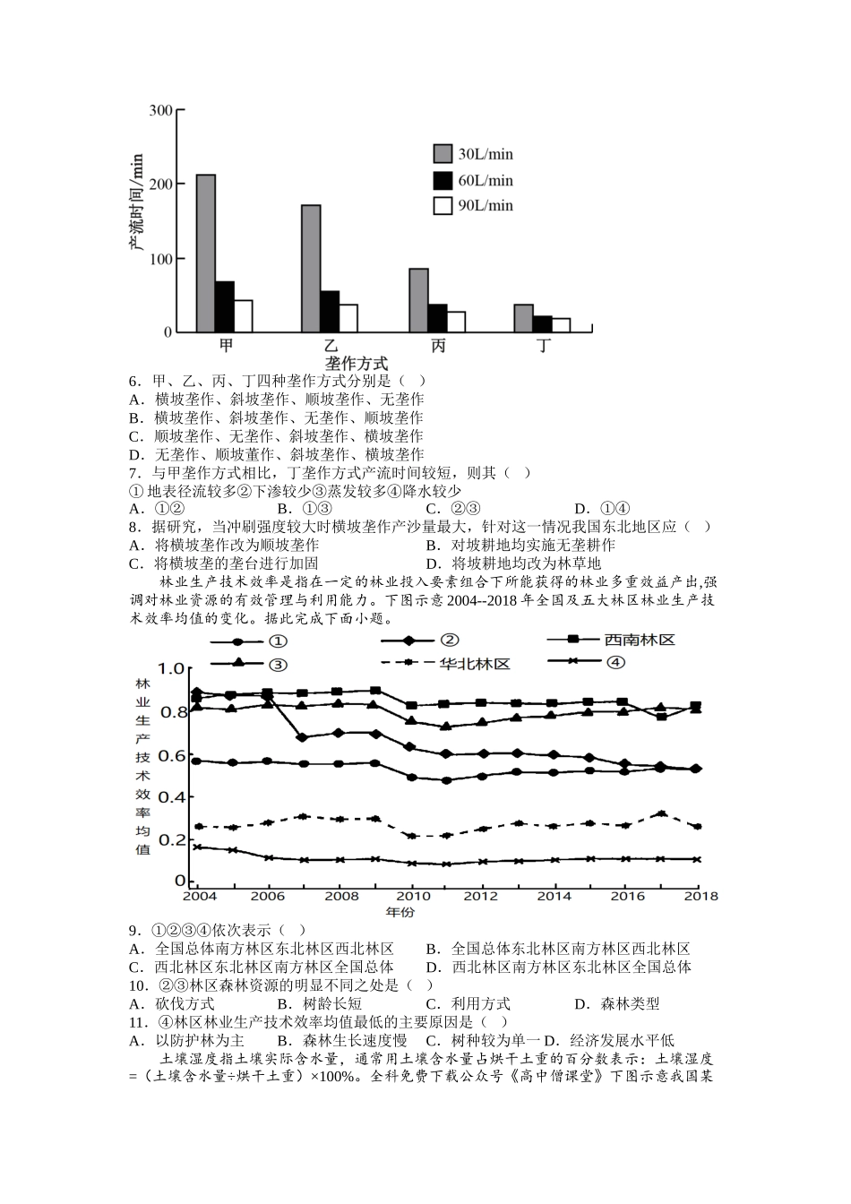 河南省顶级名校2022-2023学年高三上学期12月摸底考试+地理+Word版含解析.docx_第2页