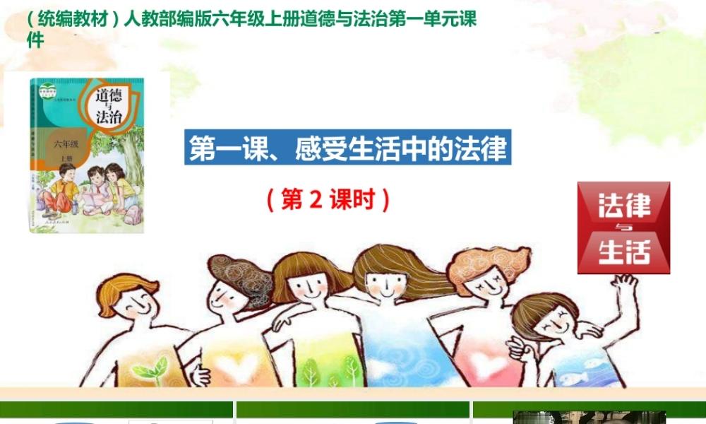 1.感受生活中的法律ppt课件(第2课时,含视频和教案).pptx