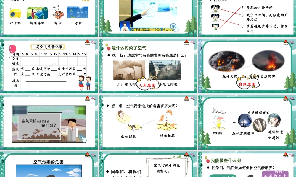 10 清新空气是个宝.ppt